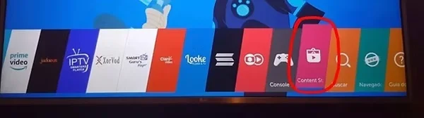 LG Content Store na Smart TV LG para instalar IPTV Smarters Player